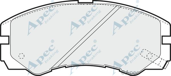 APEC BRAKING stabdžių trinkelių rinkinys, diskinis stabdys PAD797